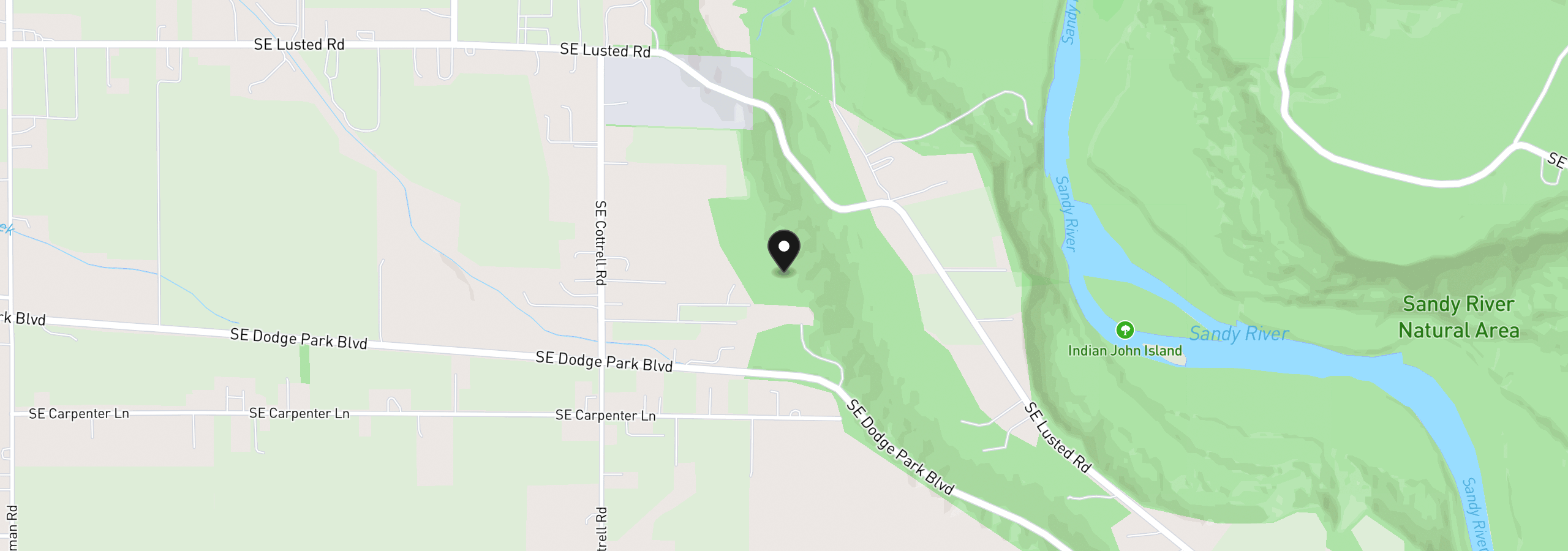 Map showing the location of 7428 SE Cottrell Rd, Gresham, OR 97080