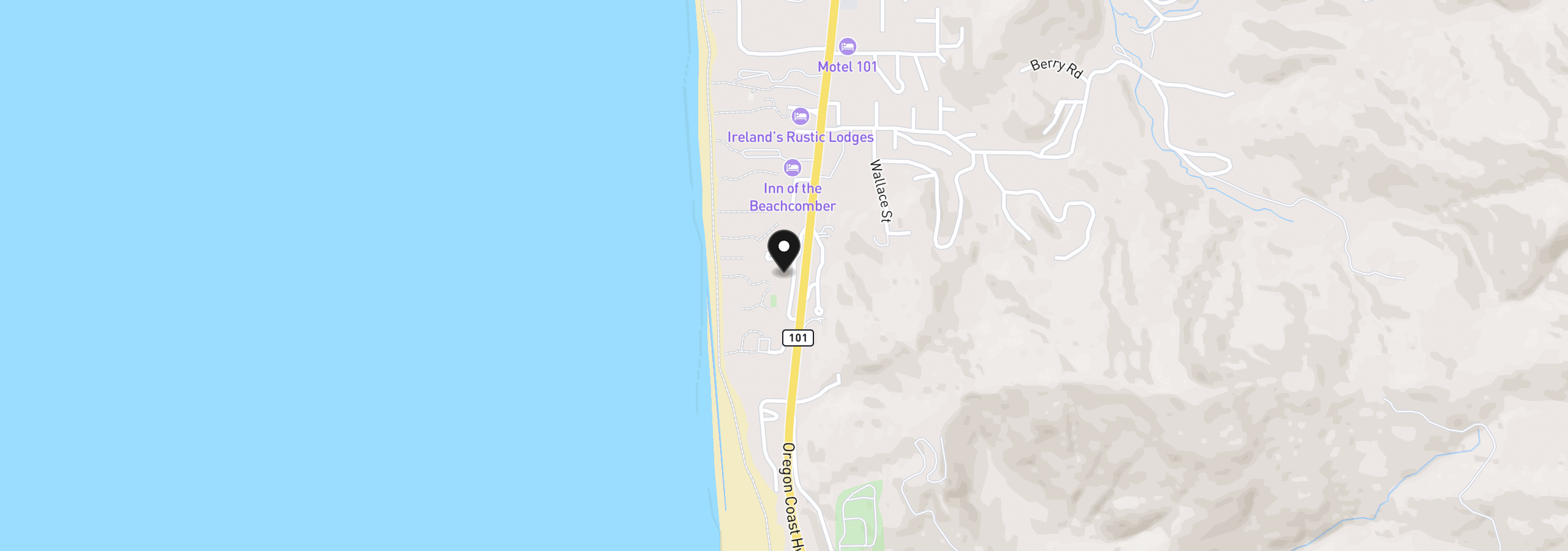 Map showing the location of 29134 Ellensburg Ave 1, Gold Beach, OR 97444