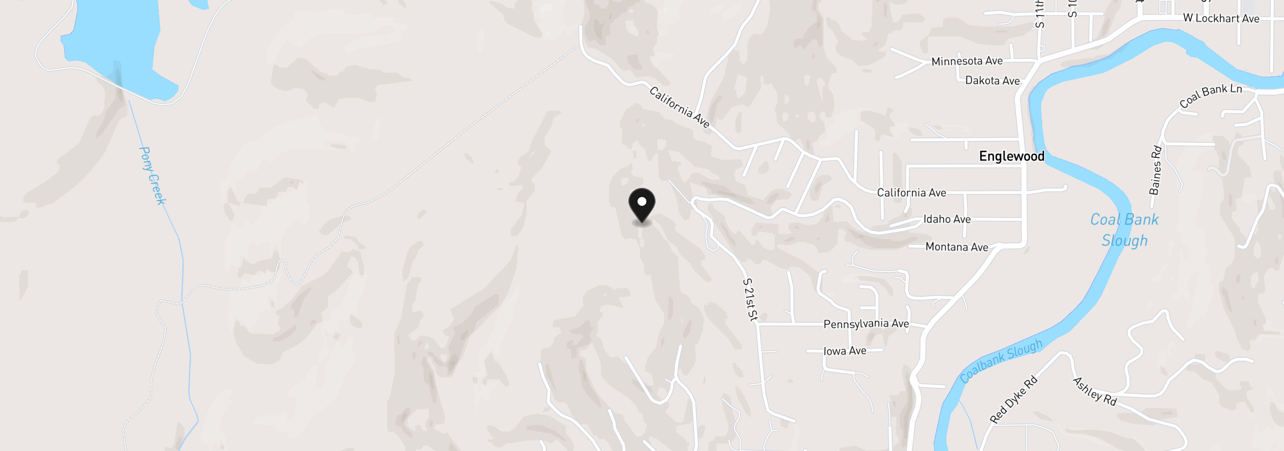 Map showing the location of 1923 Idaho Ave, Coos Bay, OR 97420