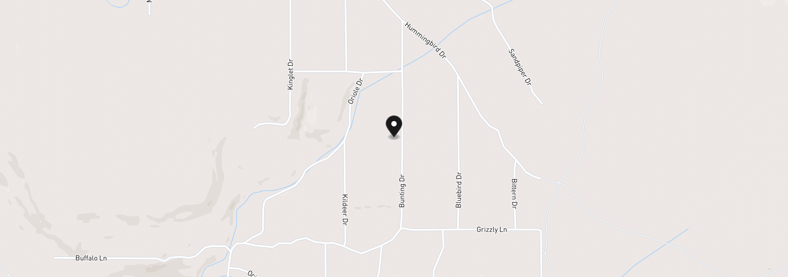Map showing the location of Bunting Dr, Bonanza, OR 97623