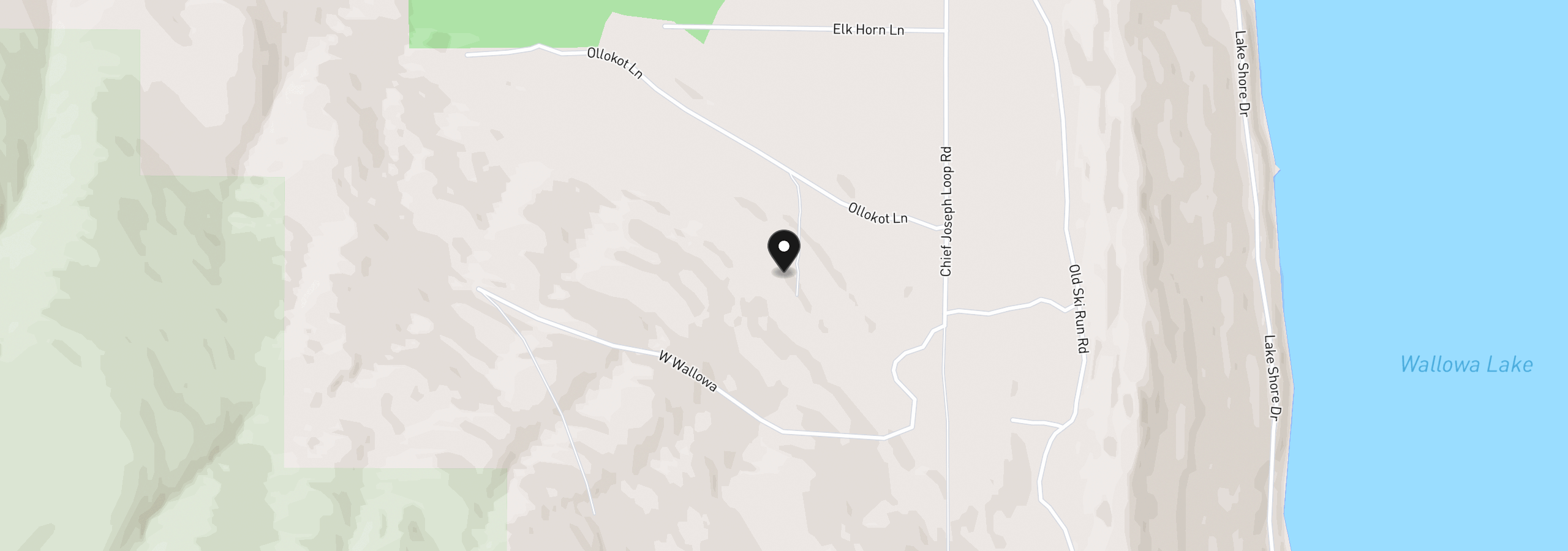 Map showing the location of 83842 Ollokot Ln, Joseph, OR 97846