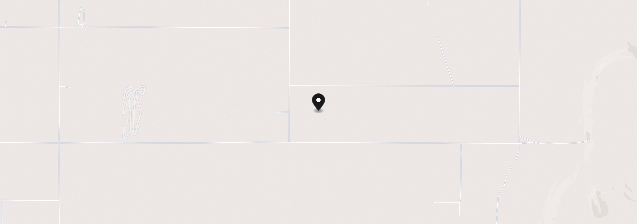 Map showing the location of S Fandango Rd 2100, Christmas Valley, OR 97641