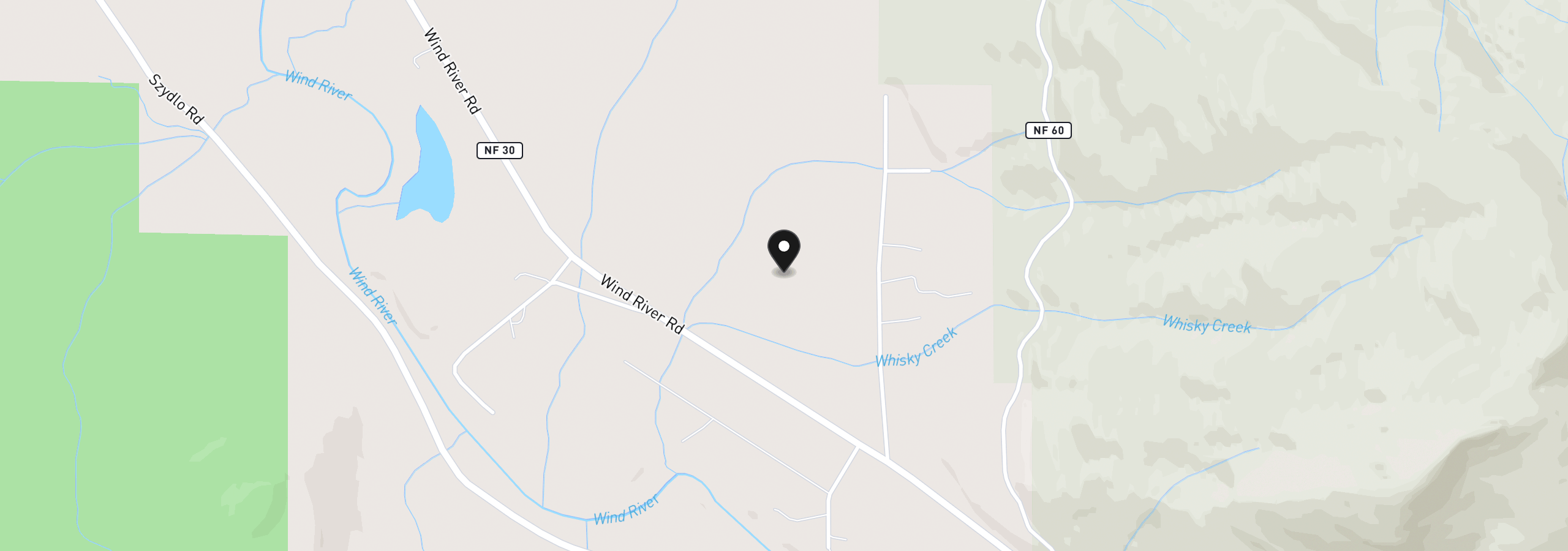 Map showing the location of 242 Hawk Meadows Rd, Carson, Wa 98610