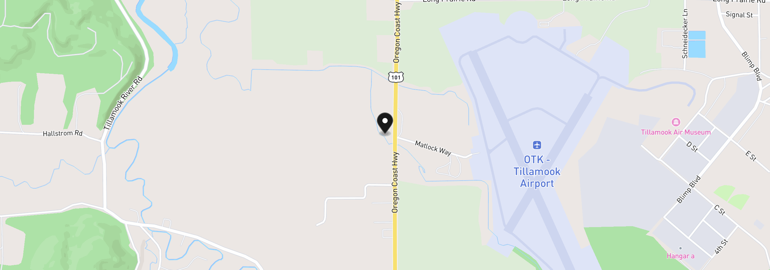 Map showing the location of 4930 Highway 101 S, Tillamook, OR 97141