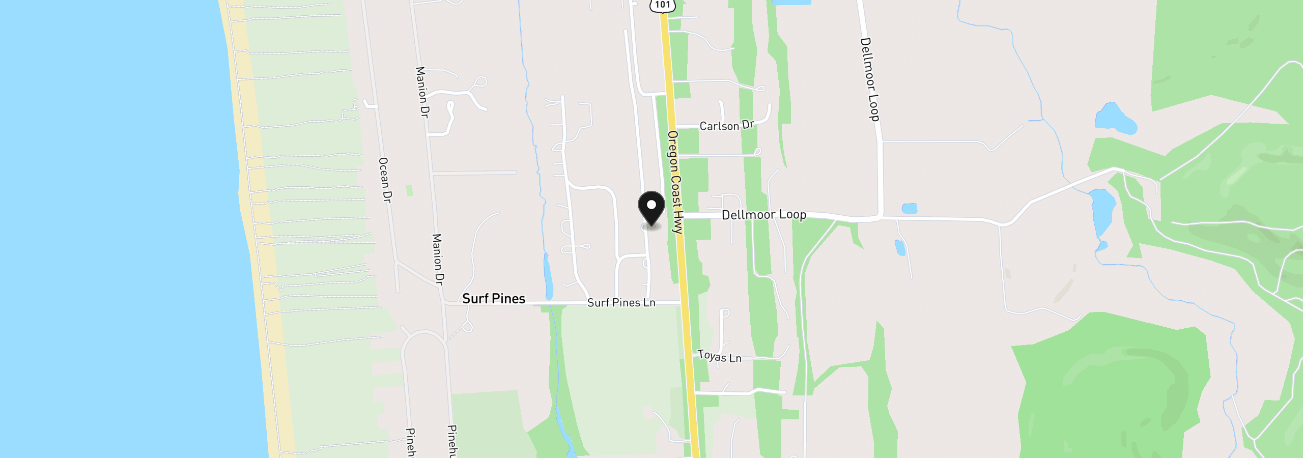 Map showing the location of 89120 Arrowhead Rd, Warrenton, OR 97146