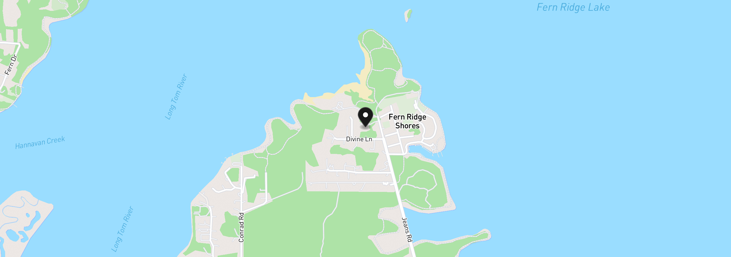 Map showing the location of 29821 Jeans Rd, Veneta, OR 97487