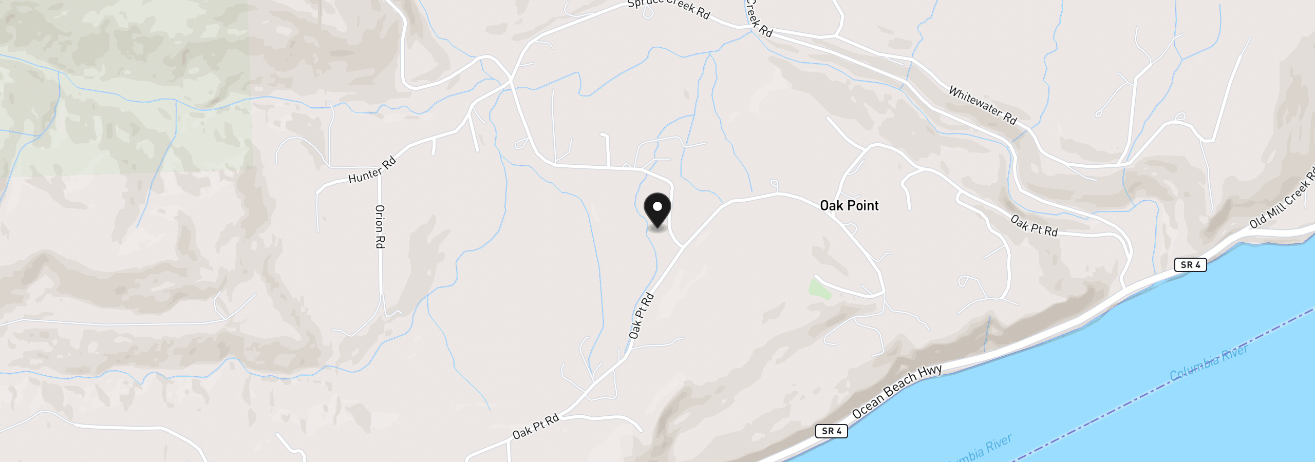 Map showing the location of 558 Spruce Creek Rd, Longview, Wa 98632