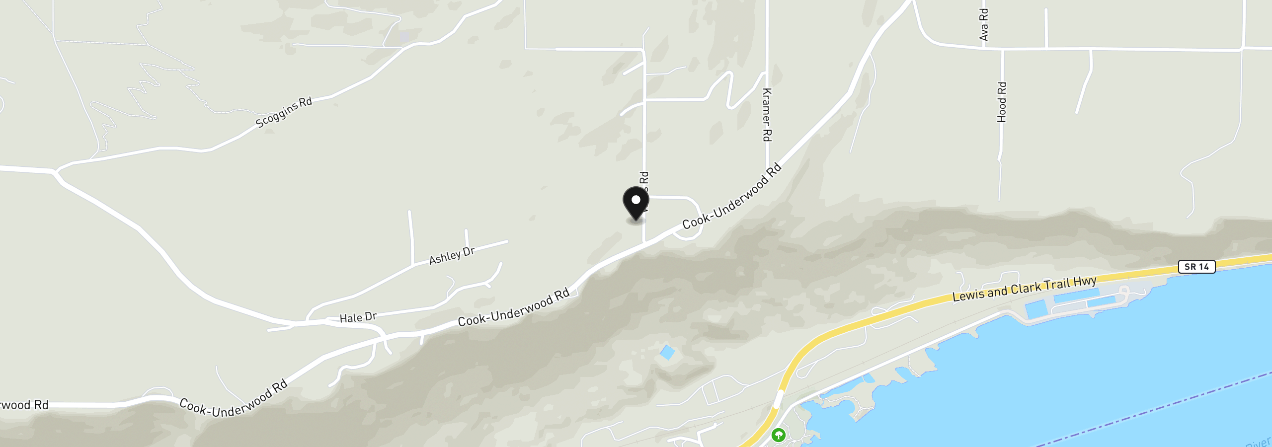 Map showing the location of 11 Wess Rd, Underwood, Wa 98651