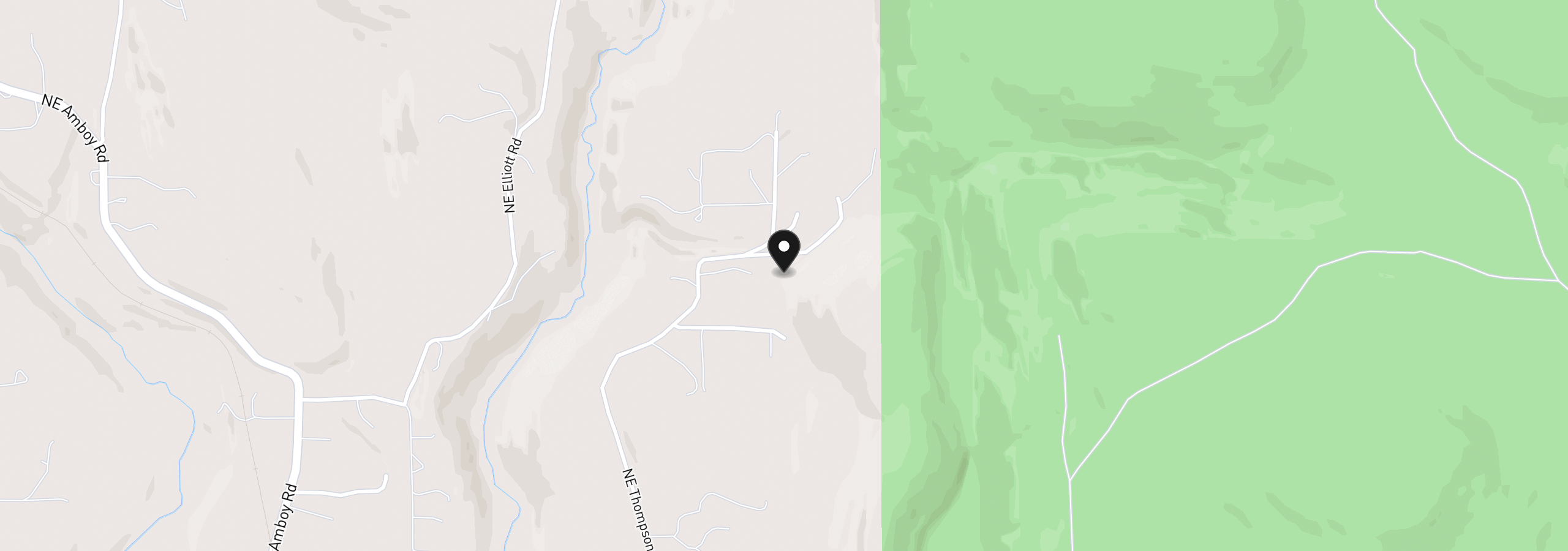 Map showing the location of 27915 NE Thompson Cir, Yacolt, Wa 98675
